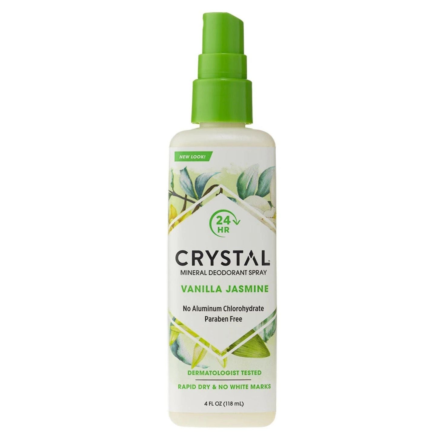 Crystal Body Deodorant Mineral Spray, Vanilla Jasmine 4 Oz Deodorant Pasteur Pharmacy