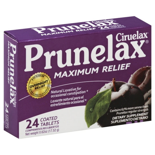 Prunelax Ciruelax Natural Laxative Maximum Relief Tablets Health & Beauty Pasteur Pharmacy