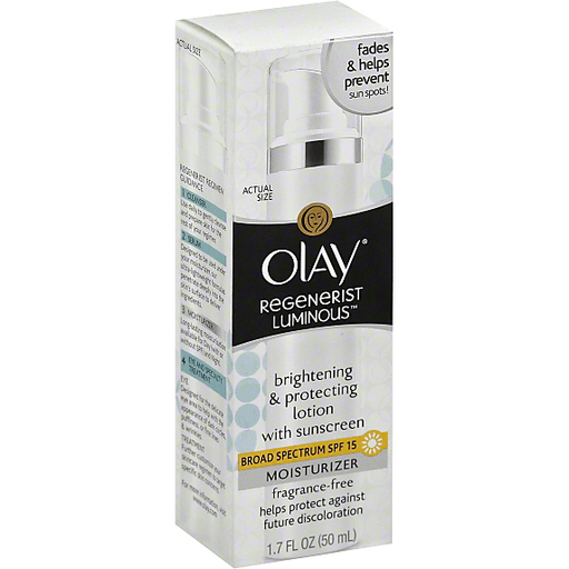 Olay Regenerist Luminous Moisturizer, Fragrance Free, Broad Spectrum Spf 15 Lotion & Moisturizer Pasteur Pharmacy
