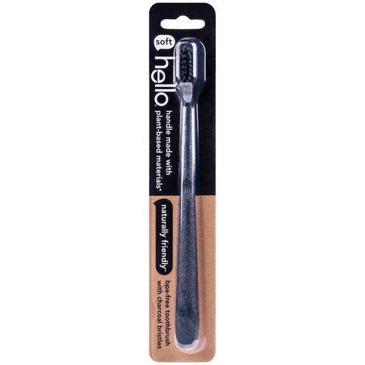 Hello Toothbrush Charcoal Bristle Extra Soft Toothbrushes Pasteur Pharmacy