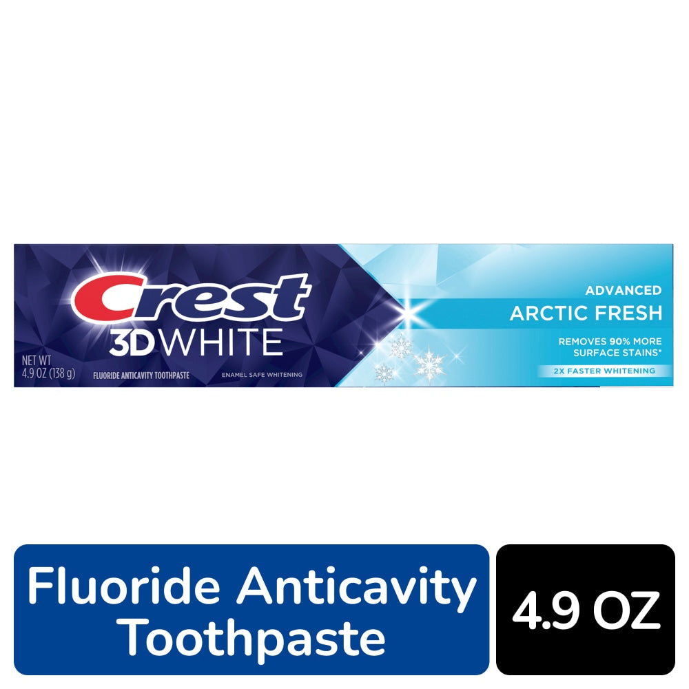 Crest 3D White Advanced Fluoride Anticavity Arctic Fresh Toothpaste 4.9 Oz Toothpaste Pasteur Pharmacy