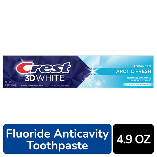 Crest 3D White Advanced Fluoride Anticavity Arctic Fresh Toothpaste 4.9 Oz Toothpaste Pasteur Pharmacy