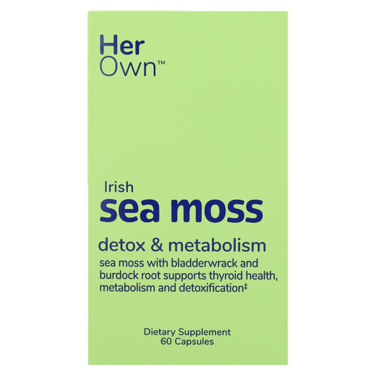 Her Own Irish Sea Moss – 60 Capsules – Raw Organic Sea Moss for Immune Support, Thyroid Health & Radiant Skin Vitamins & Supplements Pasteur Pharmacy