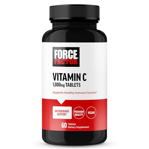 Force Factor® Vitamin C – High-Potency Immune Support (1,000 mg, 60 Tablets) Vitamins & Supplements Pasteur Pharmacy