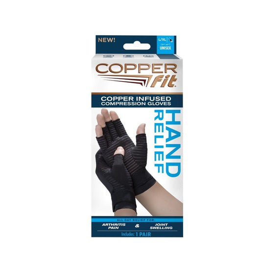 Copper Fit Hand Relief Gloves - L/XL Supports & Braces Pasteur Pharmacy