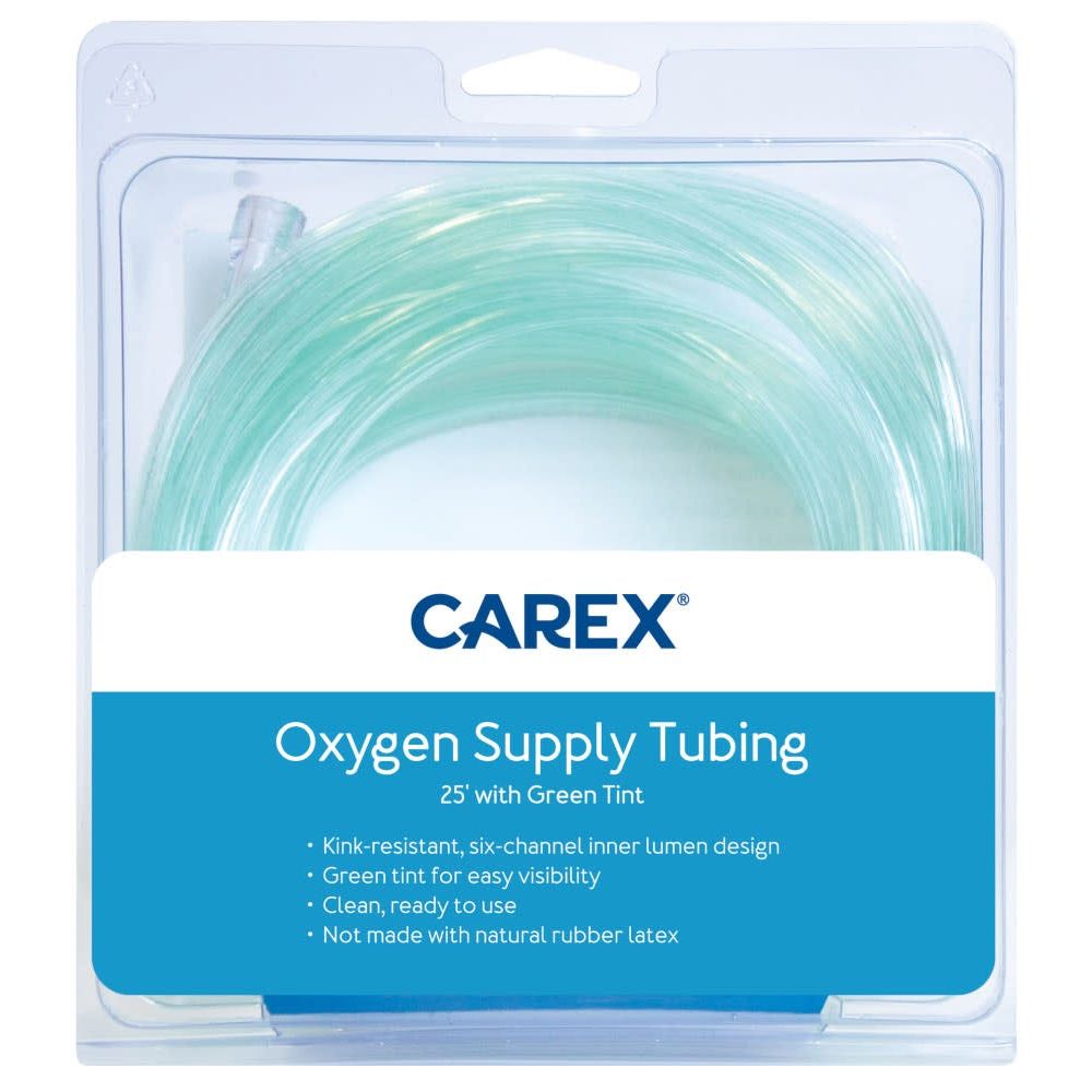 Carex Oxygen Supply Tubing With Green Tint, 25 FT Personal Care Pasteur Pharmacy