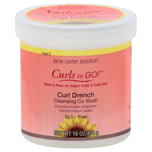 Jane Carter Solution Curls To Go! Curl Drench Cleansing Co Wash - 16 Oz Hair Care Pasteur Pharmacy