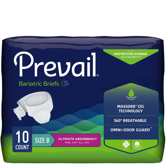 Prevail® Bariatric Adult Incontinence Briefs – Size B (4 Count) Bicycle Shorts & Briefs Pasteur Pharmacy