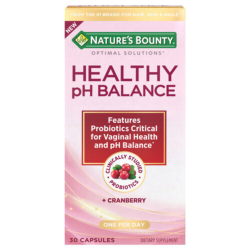 Nature's Bounty Healthy pH Balance, Capsules Personal Care Pasteur Pharmacy