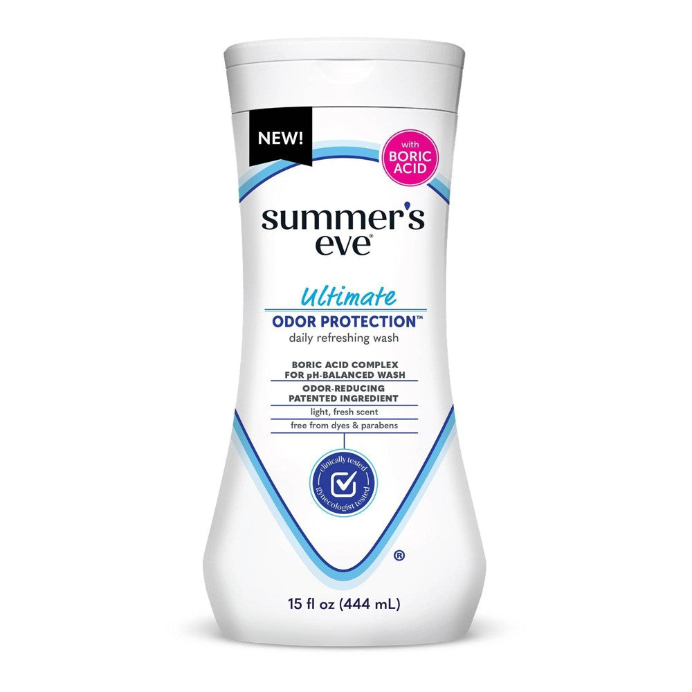 Summer's Eve Daily Refreshing Wash, Odor Protection, Ultimate 15 Fl Oz Bath & Body Pasteur Pharmacy