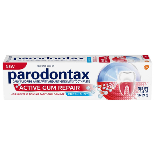 Parodontax Active Gum Repair Toothpaste - Fresh Mint - 3.4oz Toothpaste Pasteur Pharmacy