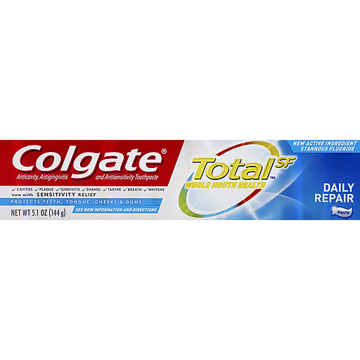 Colgate Total Toothpaste, Daily Repair, 5.1 Ounce Toothpaste Pasteur Pharmacy