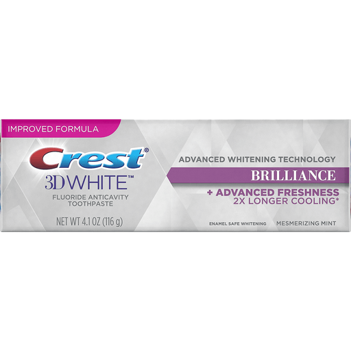 Crest 3D White Brilliance Advanced Whitening Technology Toothpaste, Mesmerizing Mint, 4.1 Oz Toothpaste Pasteur Pharmacy