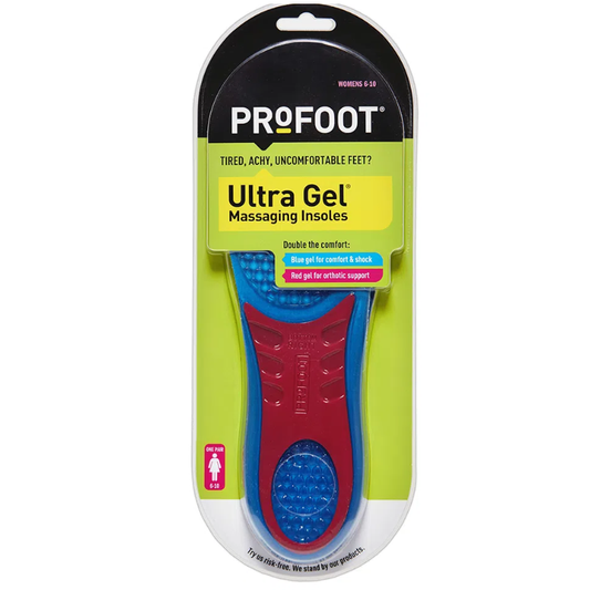 Profoot Ultra Gel Insoles Women's 6-10 1 Pair Foot Care Pasteur Pharmacy