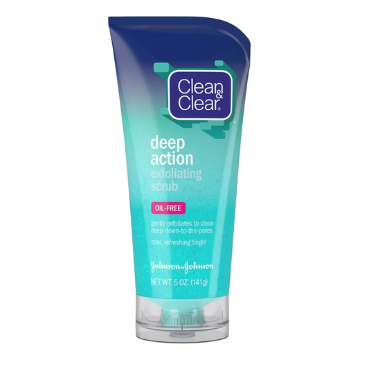 Clean & Clear Exfoliating Scrub, Deep Action, Oil Free 5 Oz Scrubs Pasteur Pharmacy