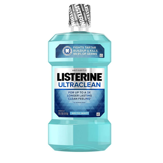Listerine Mouthwash, Ultraclean Antiseptic, Arctic Mint Mouthwash Pasteur Pharmacy