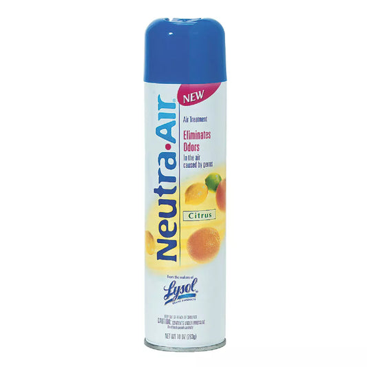Lysol Neutra Air Energizing Citrus Zest Scent Sanitizing Spray 10 Oz. Aerosol Can Air Fresheners Pasteur Pharmacy