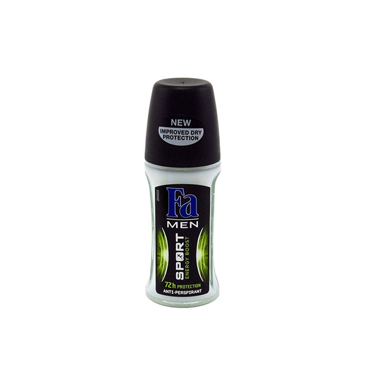 FA Roll On Men Sport Energy Boost 50ml Bath & Body Pasteur Pharmacy