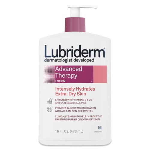 Lubriderm Pfizer Consumer Healthcare 48322EA Lo��o Hidratante Para M�os E Corpo Hidratante De 16 Oz De Terapia Avan�ada, Frasco De Bomba Lotion & Moisturizer Pasteur Pharmacy