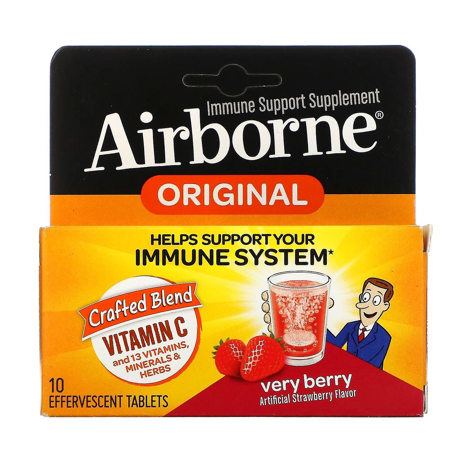 Airborne® Immune Support – Original Effervescent Tablets - Very Berry Flavor Vitamins & Supplements Pasteur Pharmacy