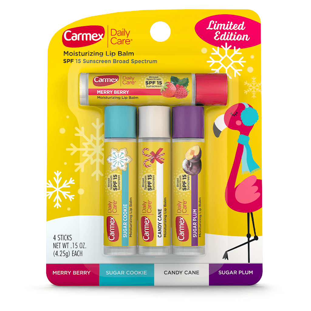 Carmex Bálsamo Labial Diario 4x4 25g FPS 15