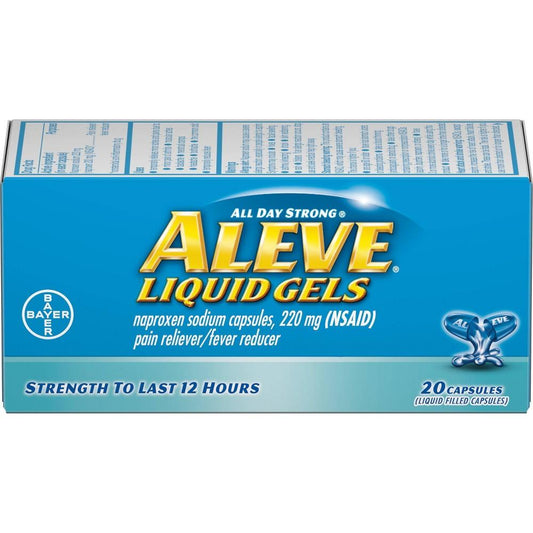 Aleve Liquid Gels W Naproxen Sodium, Pain Reliever/Fever Reducer, 220 Mg Health & Beauty Pasteur Pharmacy