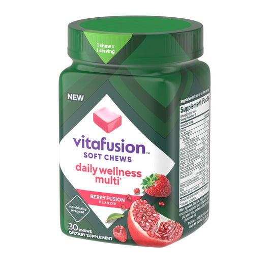 Vitafusion Daily Wellness Multi Berry Fusion -- 30 Soft Chews Vitamins & Supplements Pasteur Pharmacy