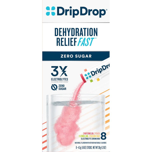 Dripdrop Ors Drip Drop Zero Sugar Electrolyte Drink Mix Variety Pack Powdered Beverage Mixes Pasteur Pharmacy