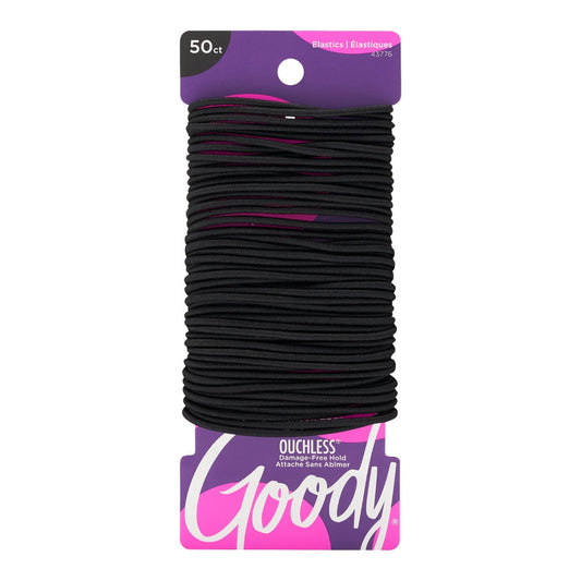 Goody Ouchless No Metal Elastics, Large, Thin Black Hair Care Pasteur Pharmacy