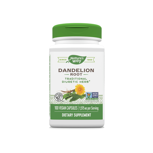 Nature's Way Dandelion Root, 1,575 Mg, Vegan Capsules Vitamins & Supplements Pasteur Pharmacy