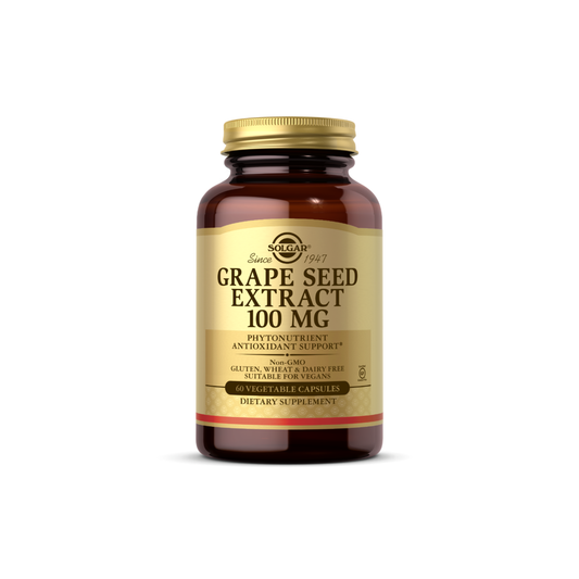 Solgar Grape Seed Extract, 100 Mg, 60 Vegetable Capsules Seeds Pasteur Pharmacy
