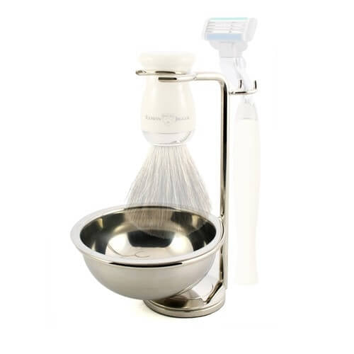 Edwin Jagger Nickel-Plated Shaving Brush and Razor Stand RHM8B Razor Stand Pasteur Pharmacy
