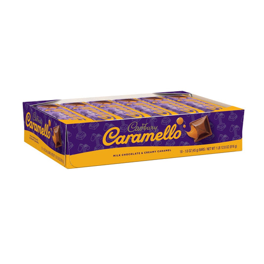 Cadbury Caramello Candy Bars - 18ct Display Box Candy & Chocolate Pasteur Pharmacy