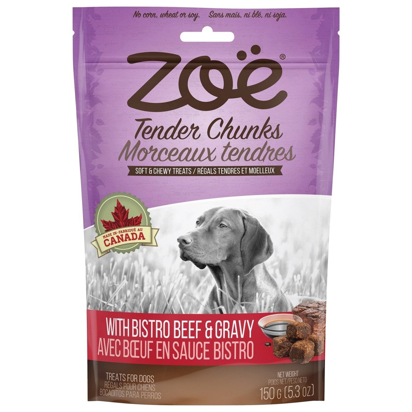 Zoe Tender Chunks Beef & Gravy Dog Treats - 5.3 Oz Dog Treats Pasteur Pharmacy