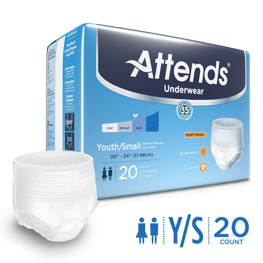 Attends Underwear Youth/Small 20Ct Underwear Pasteur Pharmacy