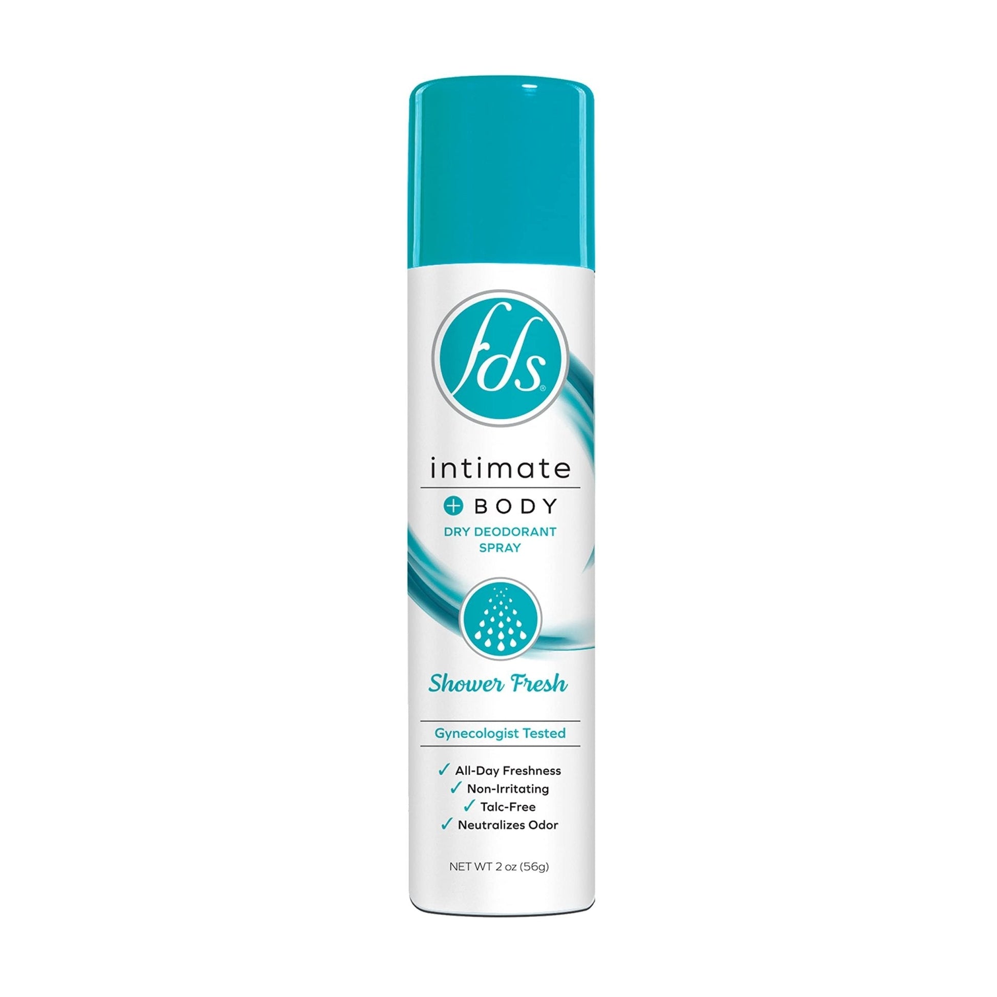 FDS Feminine Shower Fresh Deodorant Spray - 2 Oz Deodorant Pasteur Pharmacy