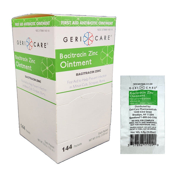 Geri-Care First Aid Antibiotic Ointment 0.9 Gram Individual Packet 1728/CS First Aid Pasteur Pharmacy
