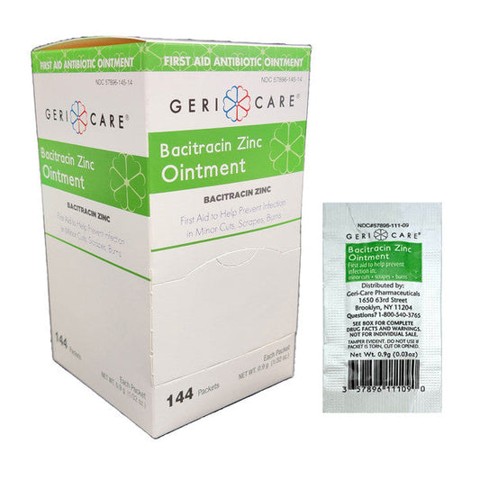 Geri-Care First Aid Antibiotic Ointment 0.9 Gram Individual Packet 1728/CS First Aid Pasteur Pharmacy
