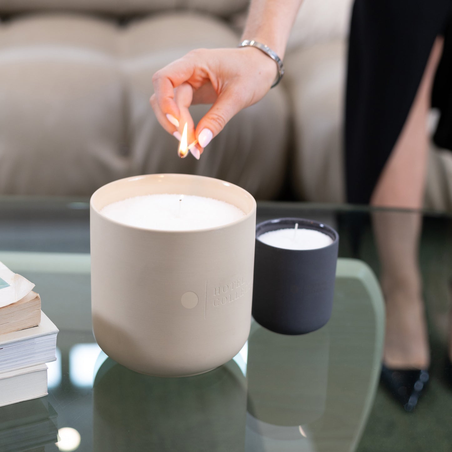 Aroma360 Grande Ceramic Candle Sand Wax Set Ceramic Sand Wax Candle Aroma360