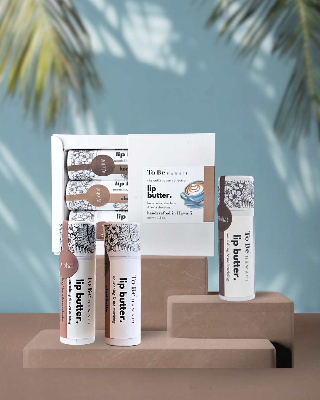To Be Hawai'i The Coffeehouse Trio Lip Butter Gift Set Skin Care To Be Hawai'i