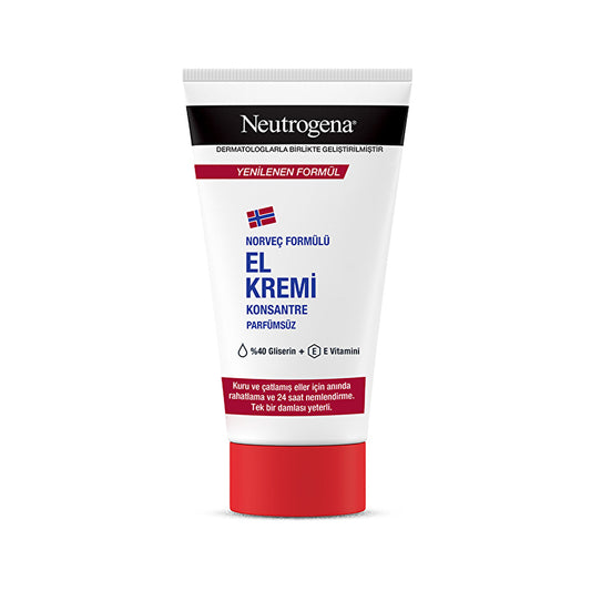 Crème mains Neutrogena Formule Norvégienne sans parfum 75 ml | Hydratation intense