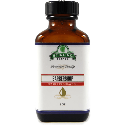 Stirling Soap Co. Barbershop Beard & Preshave Oil 3 Oz Beard & Preshave Oil Pasteur Pharmacy
