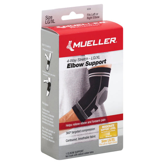 Mueller Elbow Support, 4-way Stretch - LG/XL,1ea Plumbing Fittings & Supports Pasteur Pharmacy