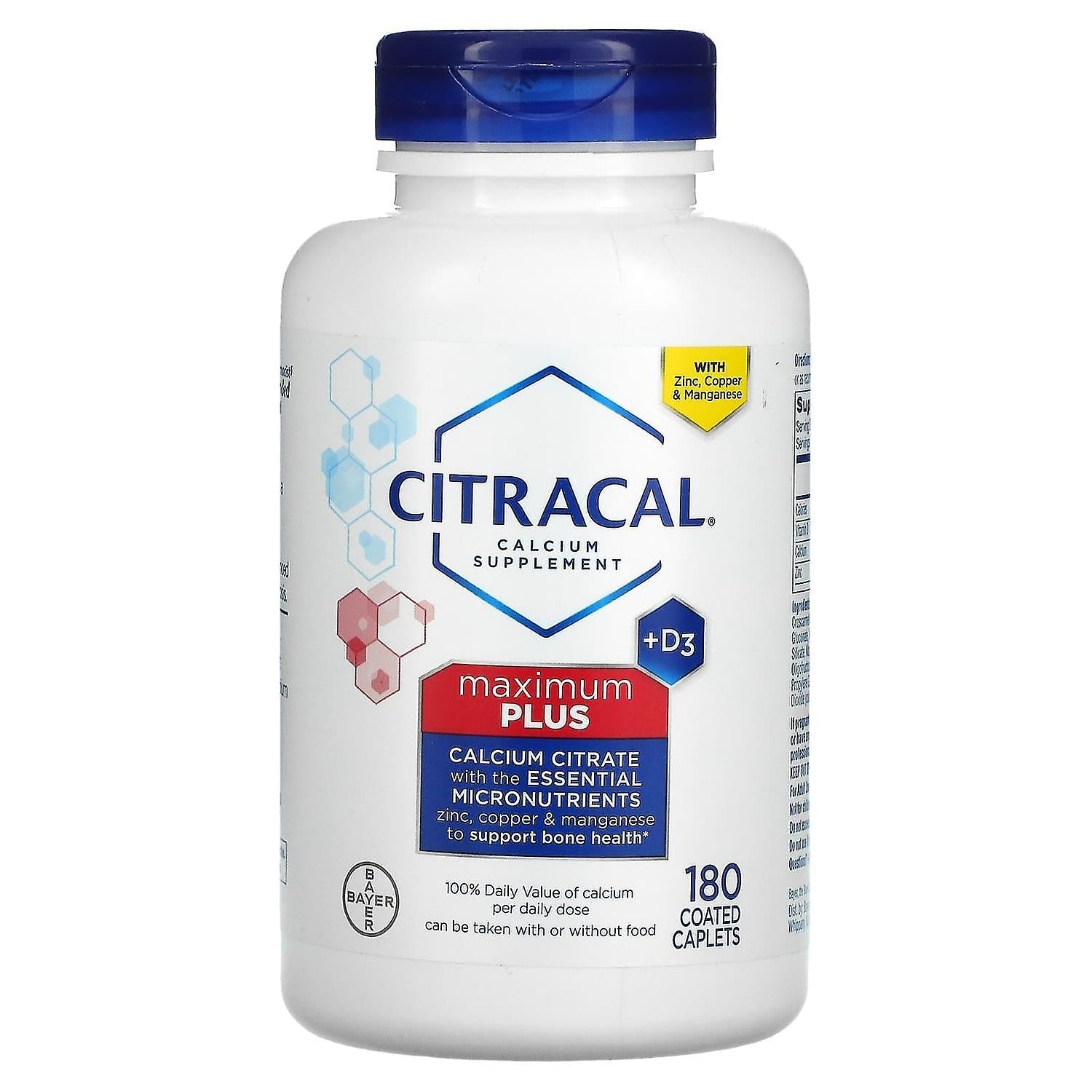Citracal Maximum Plus Calcium Citrate, +D3, Coated Caplets Vitamins & Supplements Pasteur Pharmacy