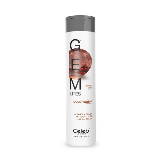 Celeb Luxury Gem Lites Amber Copper Brown Colorwash Shampoo Pasteur Pharmacy