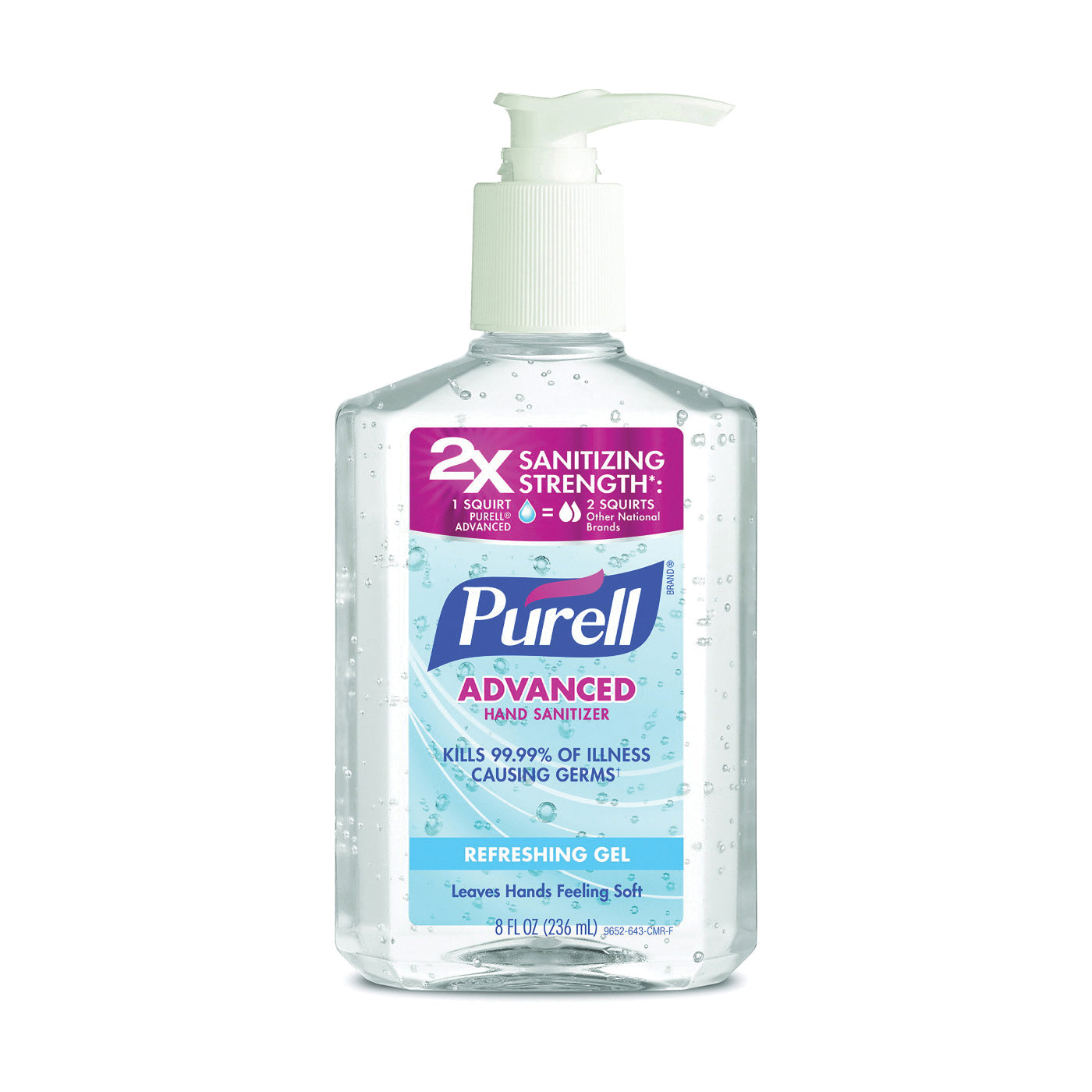 Purell Advanced Refreshing Gel Hand Sanitizer, 8 Oz Pump Bottle, Clean Scent Health & Beauty Pasteur Pharmacy