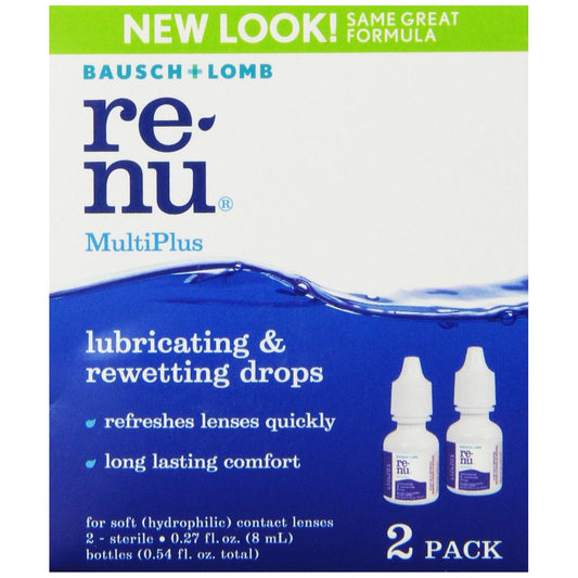 Bausch + Lomb ReNu MultiPlus Lubricating Rewetting Drops Eye Drops & Lubricants Pasteur Pharmacy