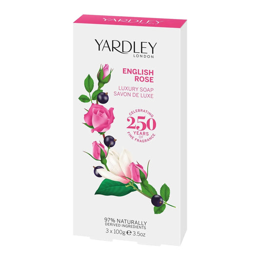 Yardley English Rose Luxury Soap 3x100g Luxury Soap Pasteur Pharmacy