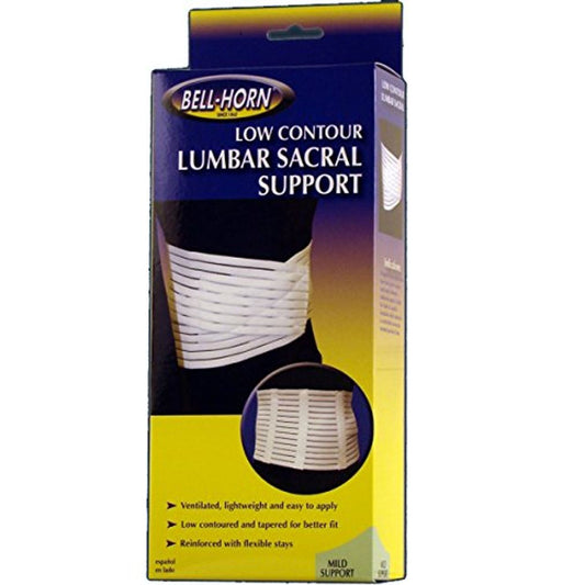 Low Contour Lumbar Sacral Support In White Size Low Contour Lumbar Sacral Support Small Back & Lumbar Support Cushions Pasteur Pharmacy