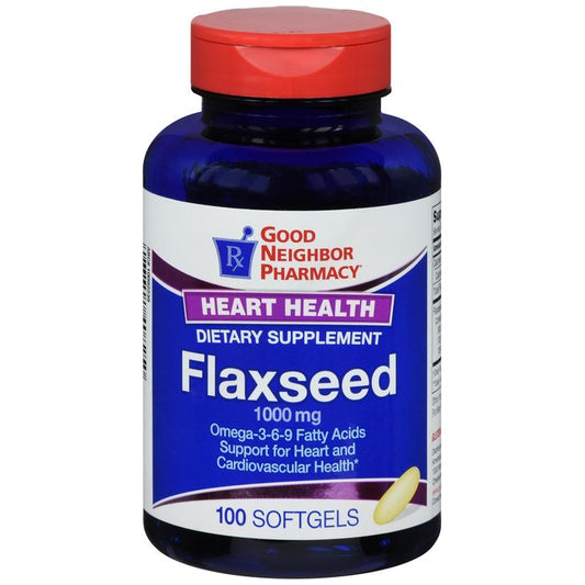 Good Neighbor Pharmacy GNP Flaxseed 1000 Mg 100 Softgels